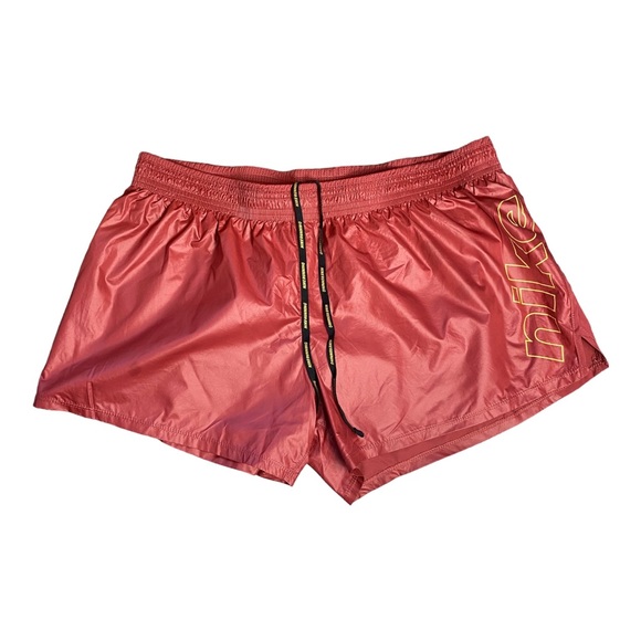 Nike Pants - Red Nike Running Shorts 10K GLAM GRAPHIC RUNNING DRI FIT Gold  BV3841-661 XL